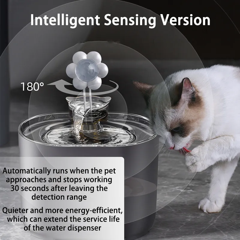 Quiet Electric Drinking Fountain For Small Dogs And Multiple Pets