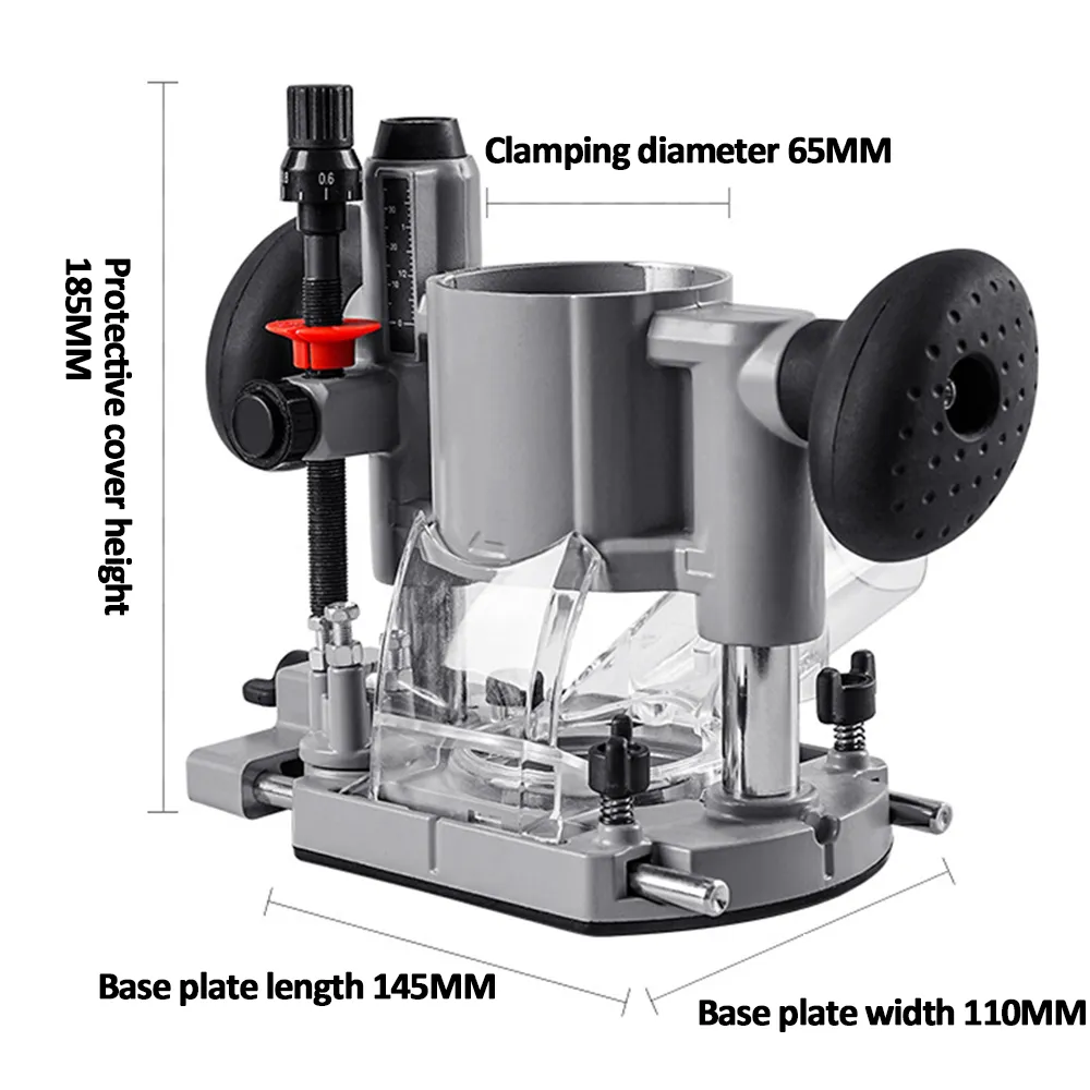 Aluminum Router Table Plunge Base With Carving Rack Fits 65mm Electric ...