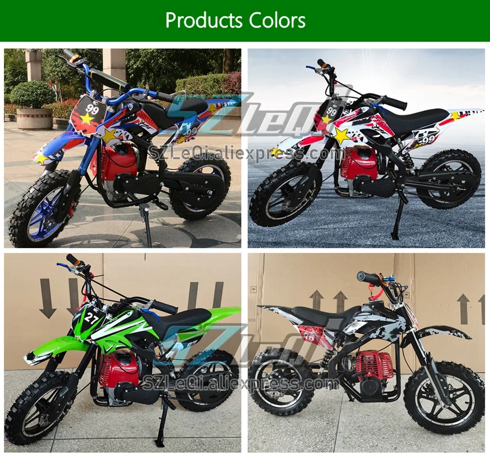 4 Stroke 49CC Dirt Bike Motorbike Off Road ATV Motorcycle for Kids and Adults