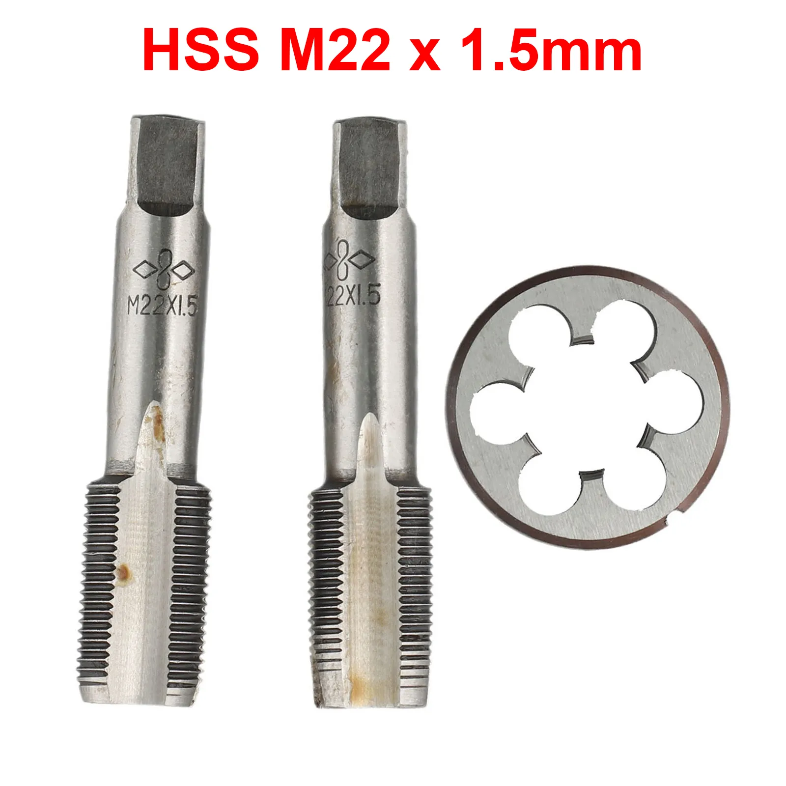 HSS 22mm X 1.5 Metric Taper And Plug Tap Right Hand Thread M22 X 1.5mm