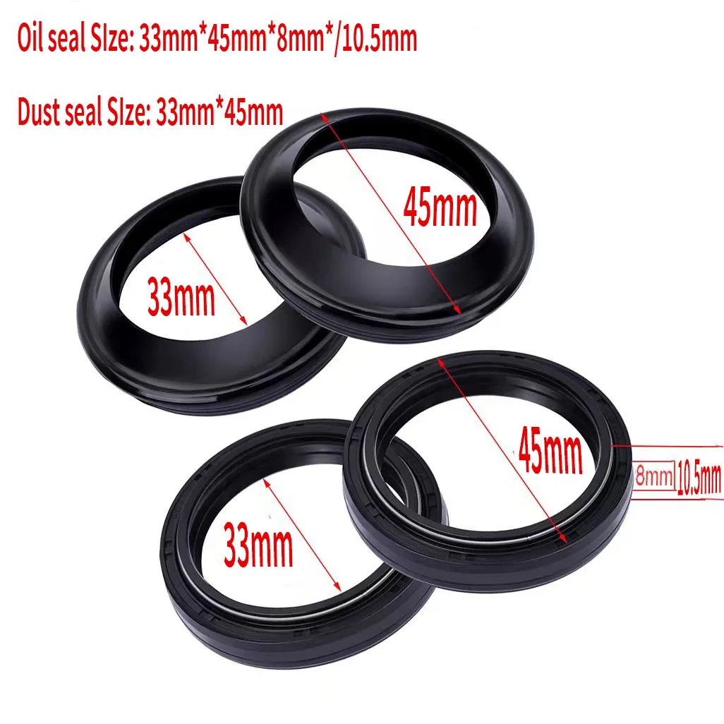 Zreneyfex 56-132 Fork Oil Seal and Dust Seal Kit 41x 54/35x