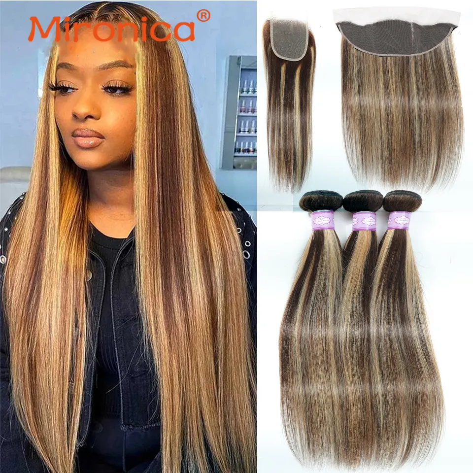 Brazilian Remy Human Hair Weave Extensions Bone... From  display picture 2