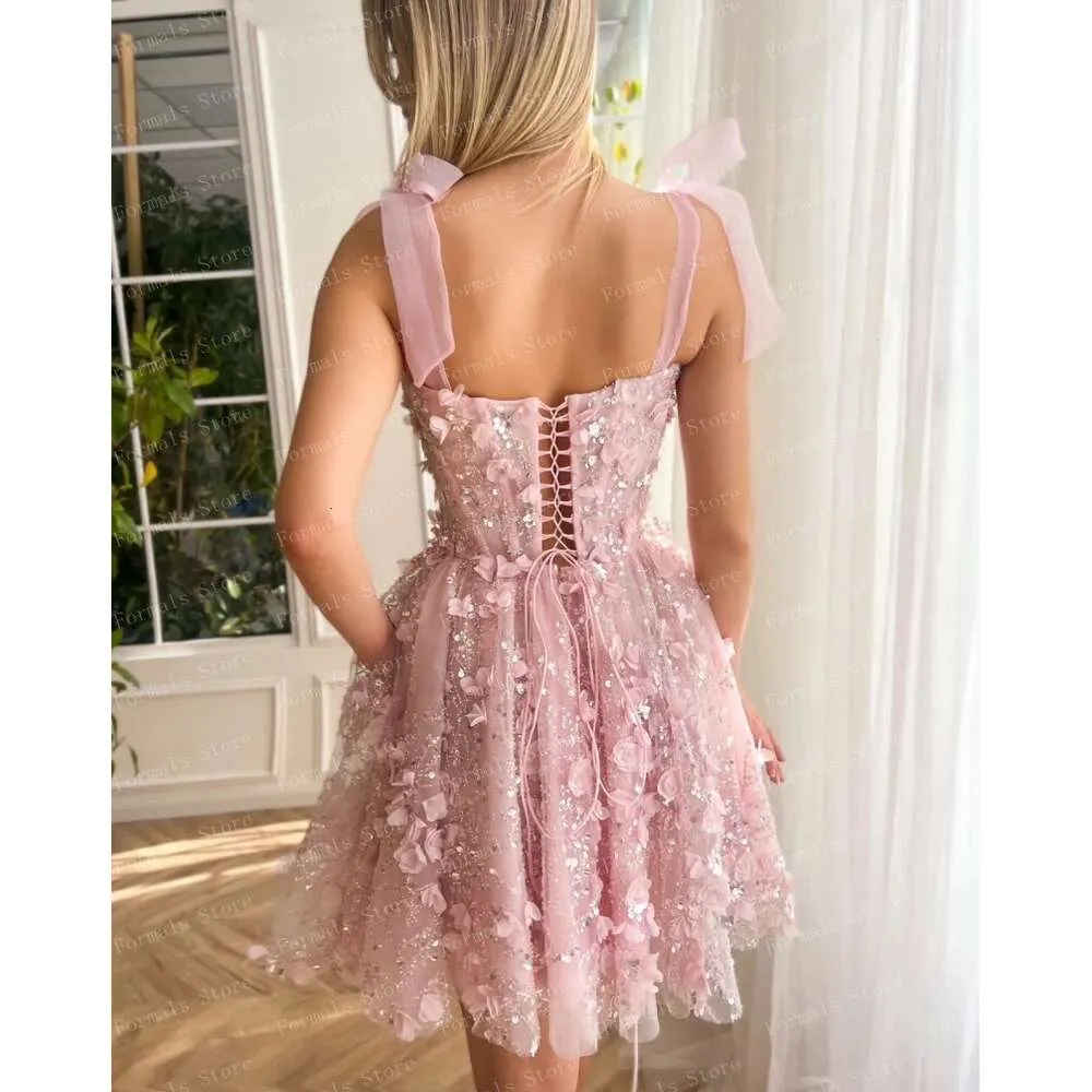 sequin Applique Mini Dress for Teens - Perfect for Graduation, Prom, Evening Parties, and Homecoming