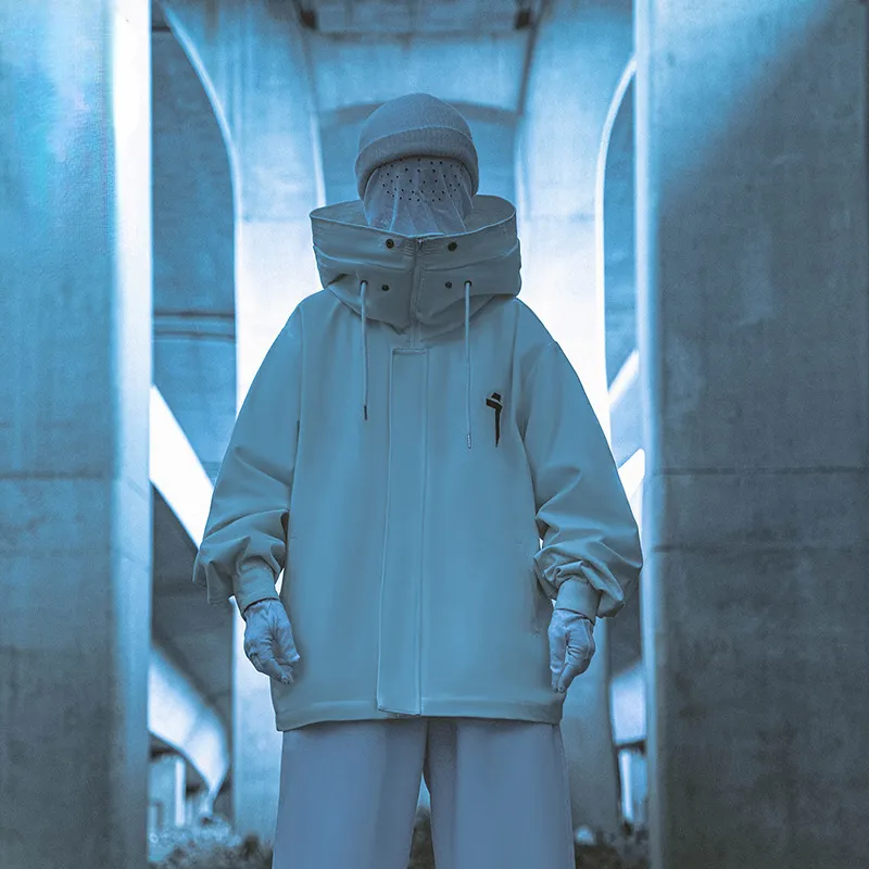 2025人気特価 DHgate.com:Dark Cyberpunk Windbreaker Hoodie: Oversized Hip Clothing