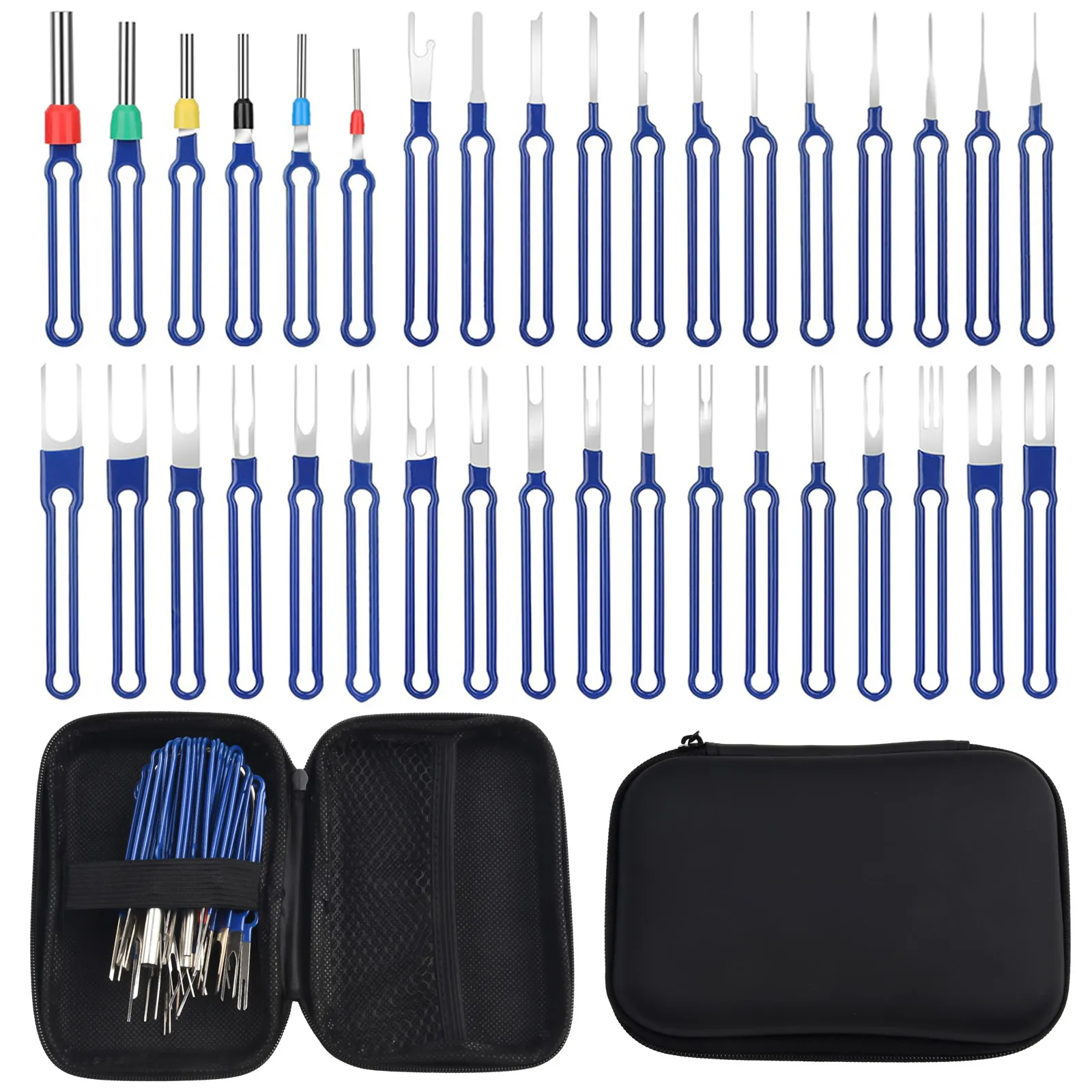 Kit De 78 Piezas Para Extraer Terminales De Cables Y Conectores Eléctricos De Coche – Herramienta Profesional