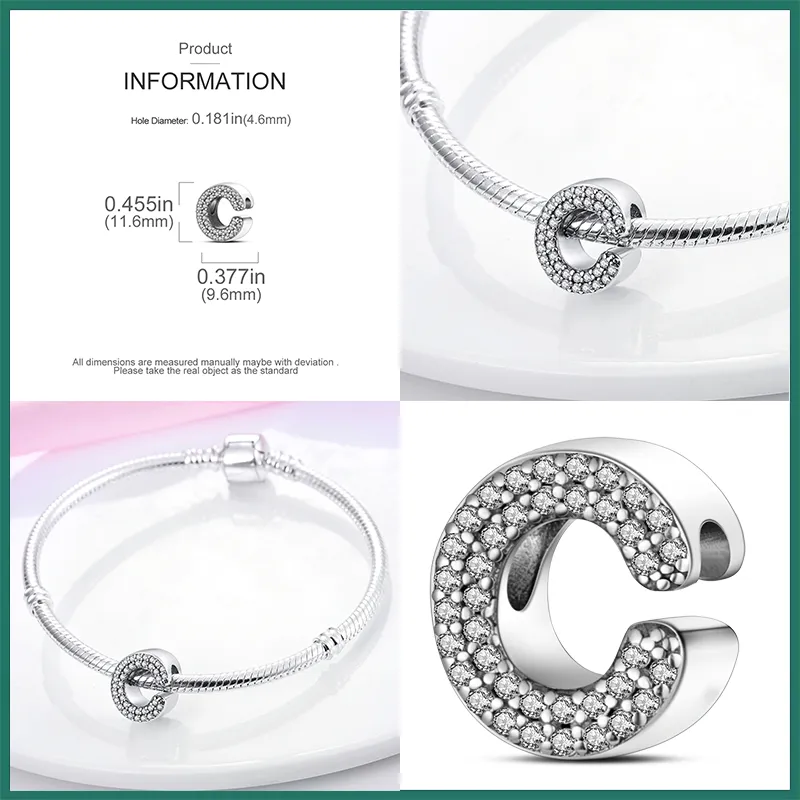 Pandora bracelet with letter charms hot sale