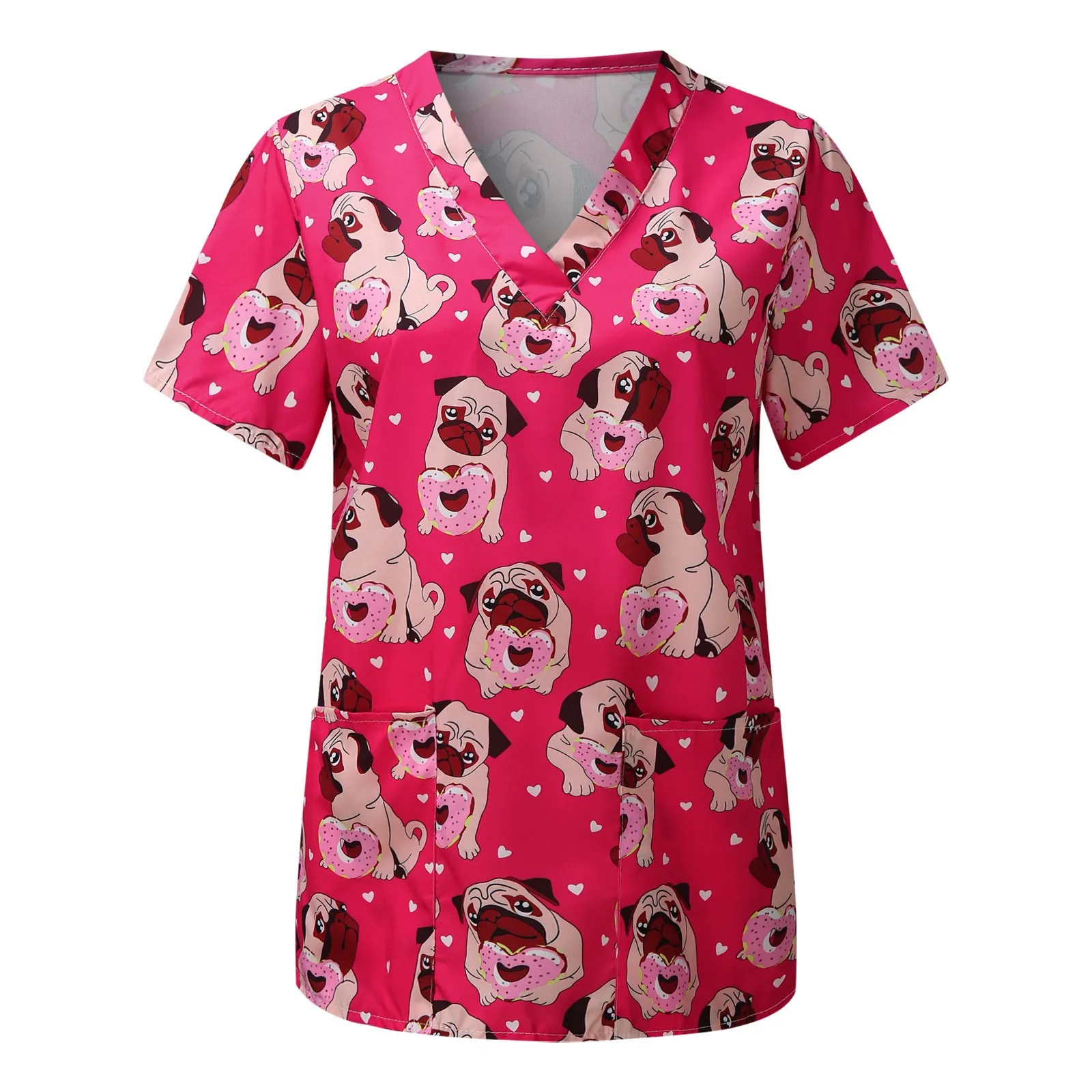 Paw print scrub top deals