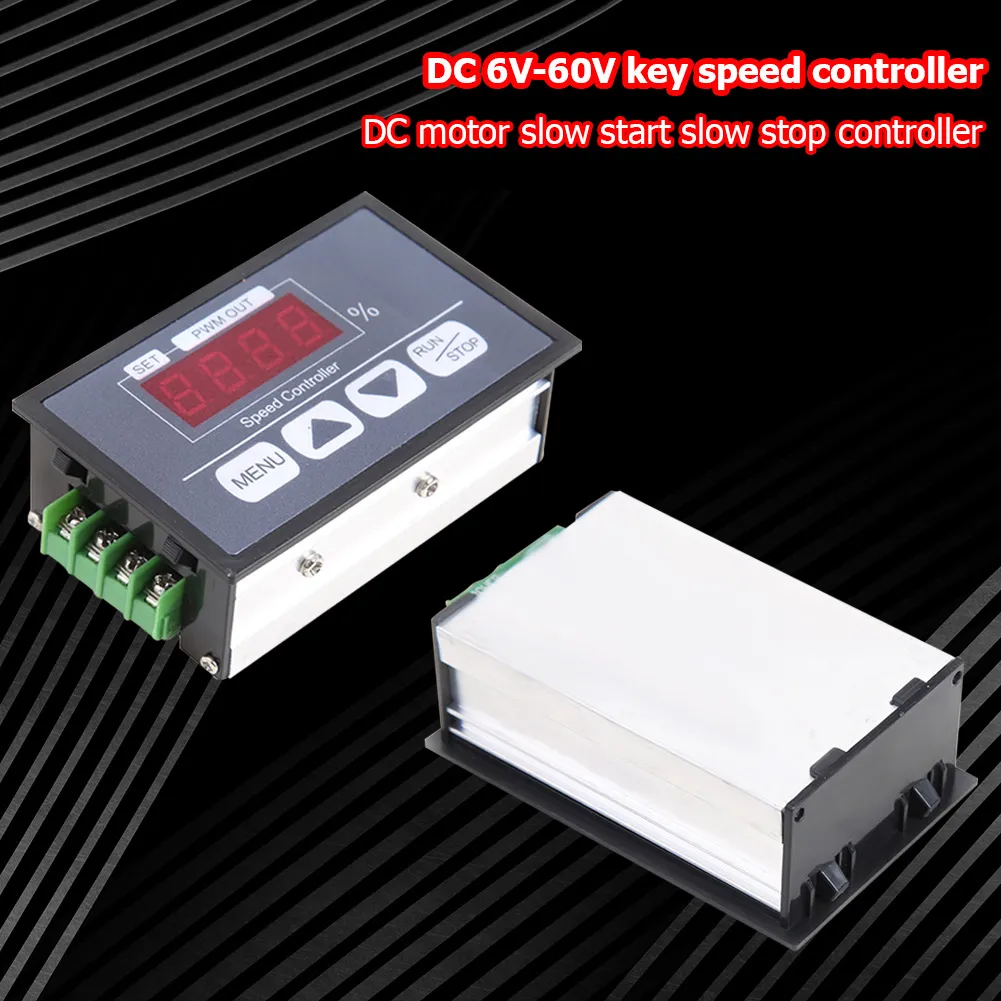 BOJACK DC Moto Speed Contolle With Digital Display PWM 30A
