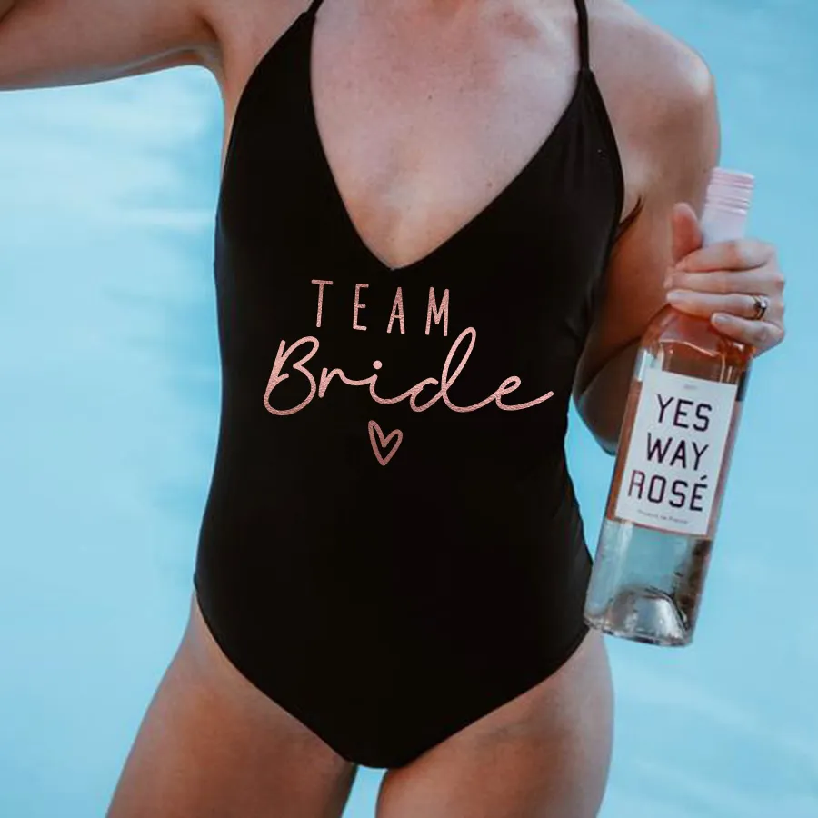 Bride one piece swimsuit with padding shop