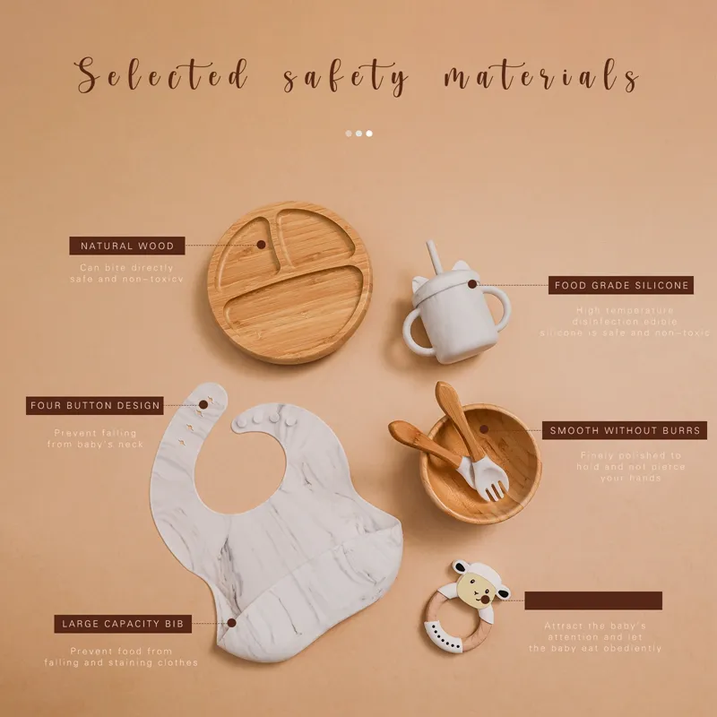 Bamboo childrens dinnerware sales
