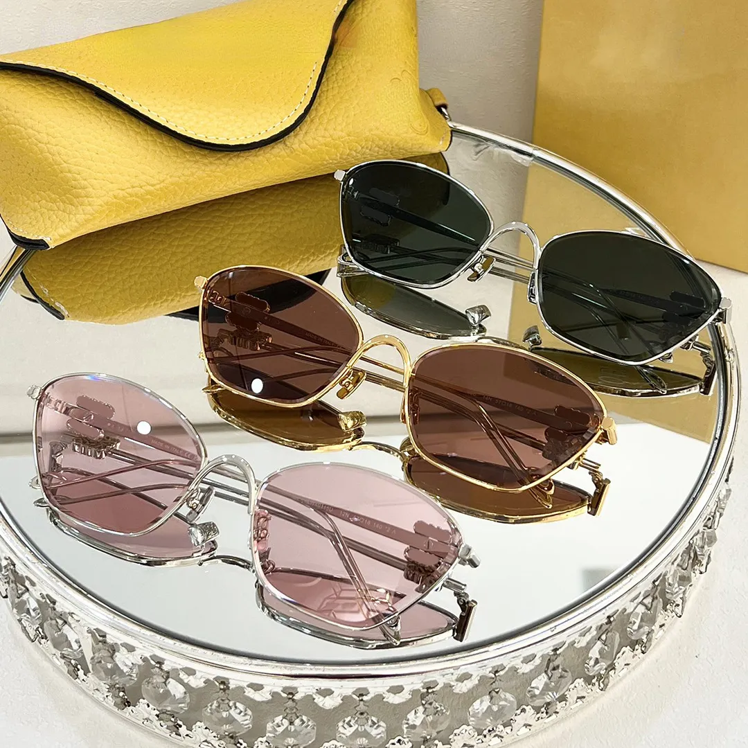 Designer Sunglasses Metal Frame Cat Eye Polygon Resin Lenses  display picture 1
