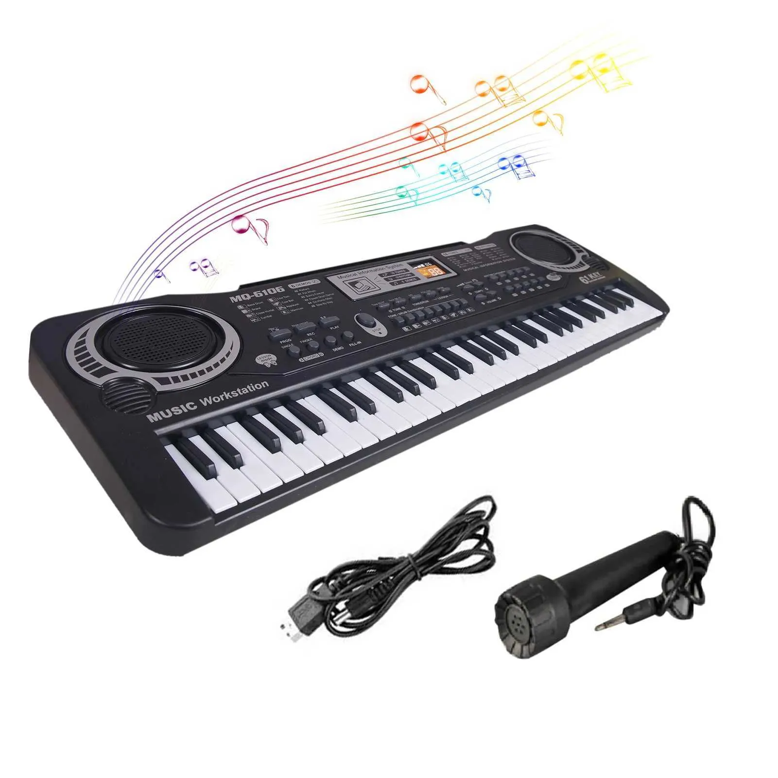 61 Key Digital Piano Midi Keyboard For Babies Black Number Music Instrument Perfect Childrens Gift T240524 From Qiuti15 6.13 DHgate.Com