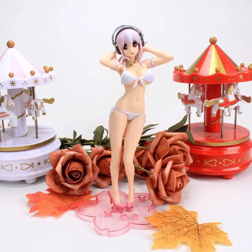 Action Toy Figures New 19cm Japan Anime Super Sonico The Animation