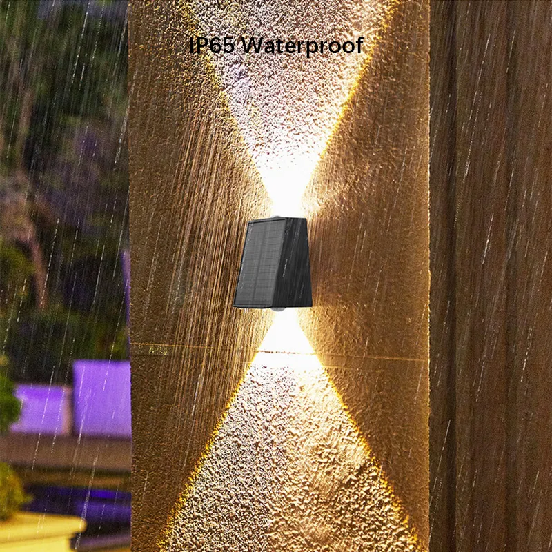 Solar Wall Lights 5W LED Outdoor Waterproof IP65 ABS Solar Powered  display picture 1