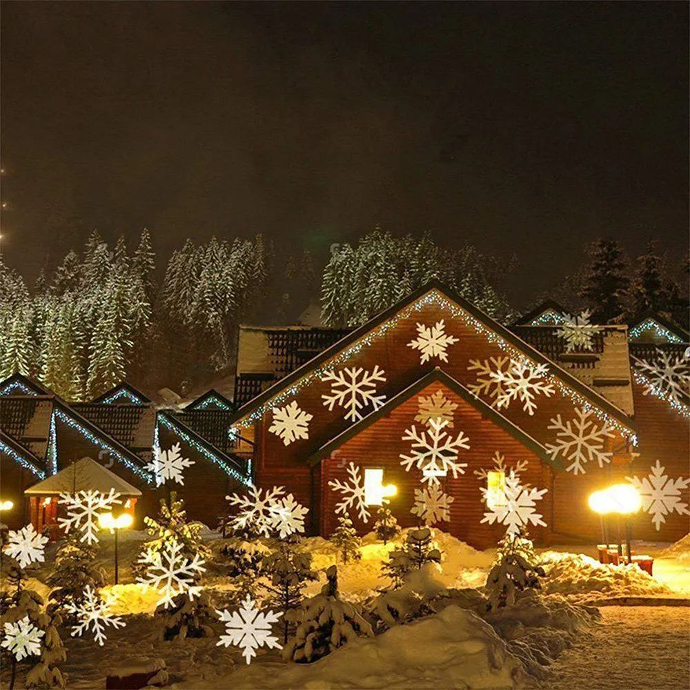 2024 Christmas Snowflake Projector Lights, Snowfall LED