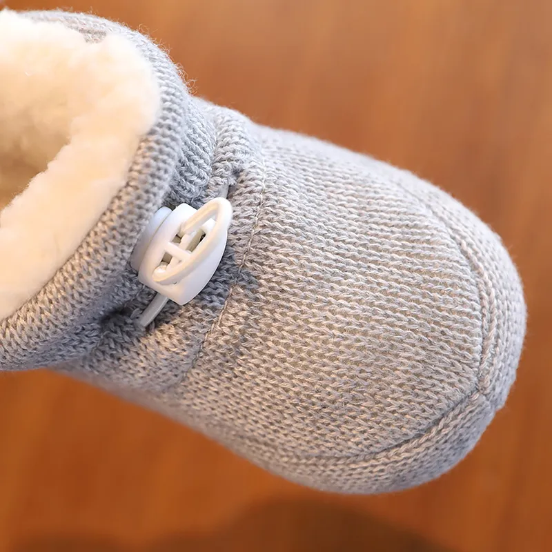 Winter Newborn Baby Shoes Boys Girls Star Infant First Walkers Booties Cotton Comfort Soft Non Slip Warm Crib Shoes