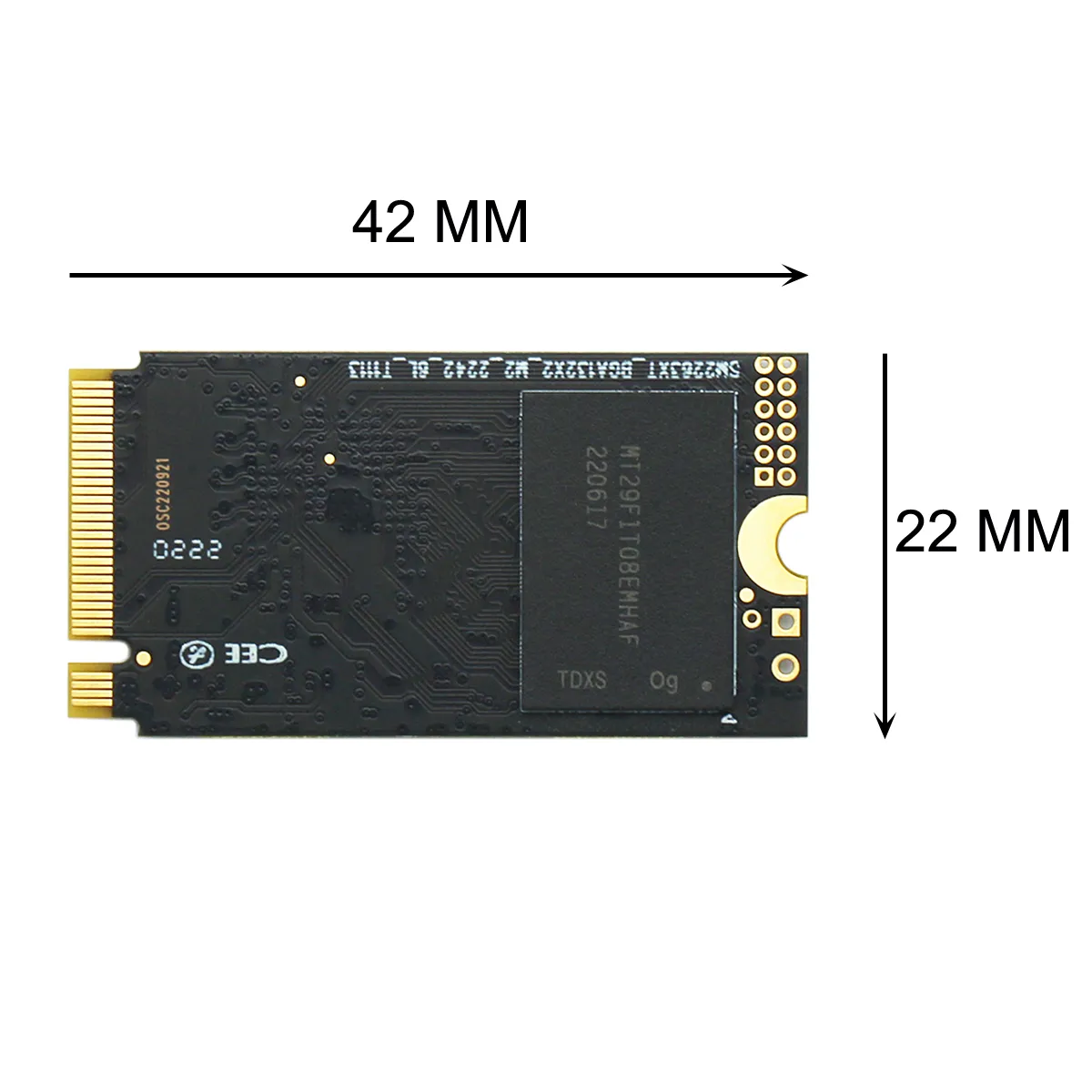 High Speed M.2 2242 NVMe SSD: 256GB/512GB/1TB PCIe 3.0 X4 Internal