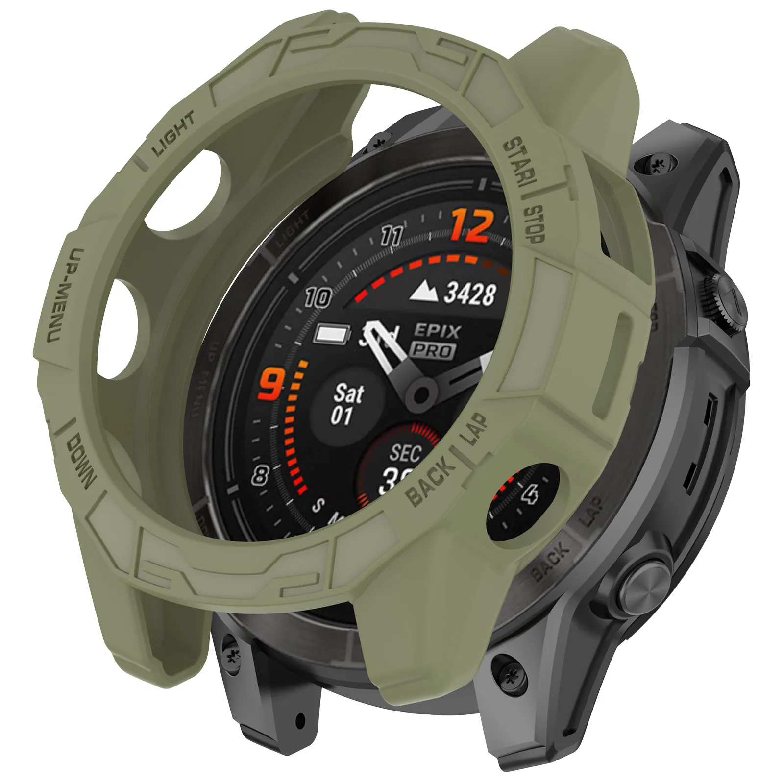 Coque Silicone Pour Garmin Fenix 7X/7X Pro/EPIX Pro 51mm - Protection Anti-chocs Et Style !