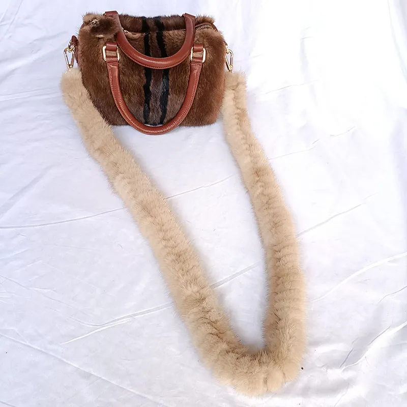 Fur purse strap top