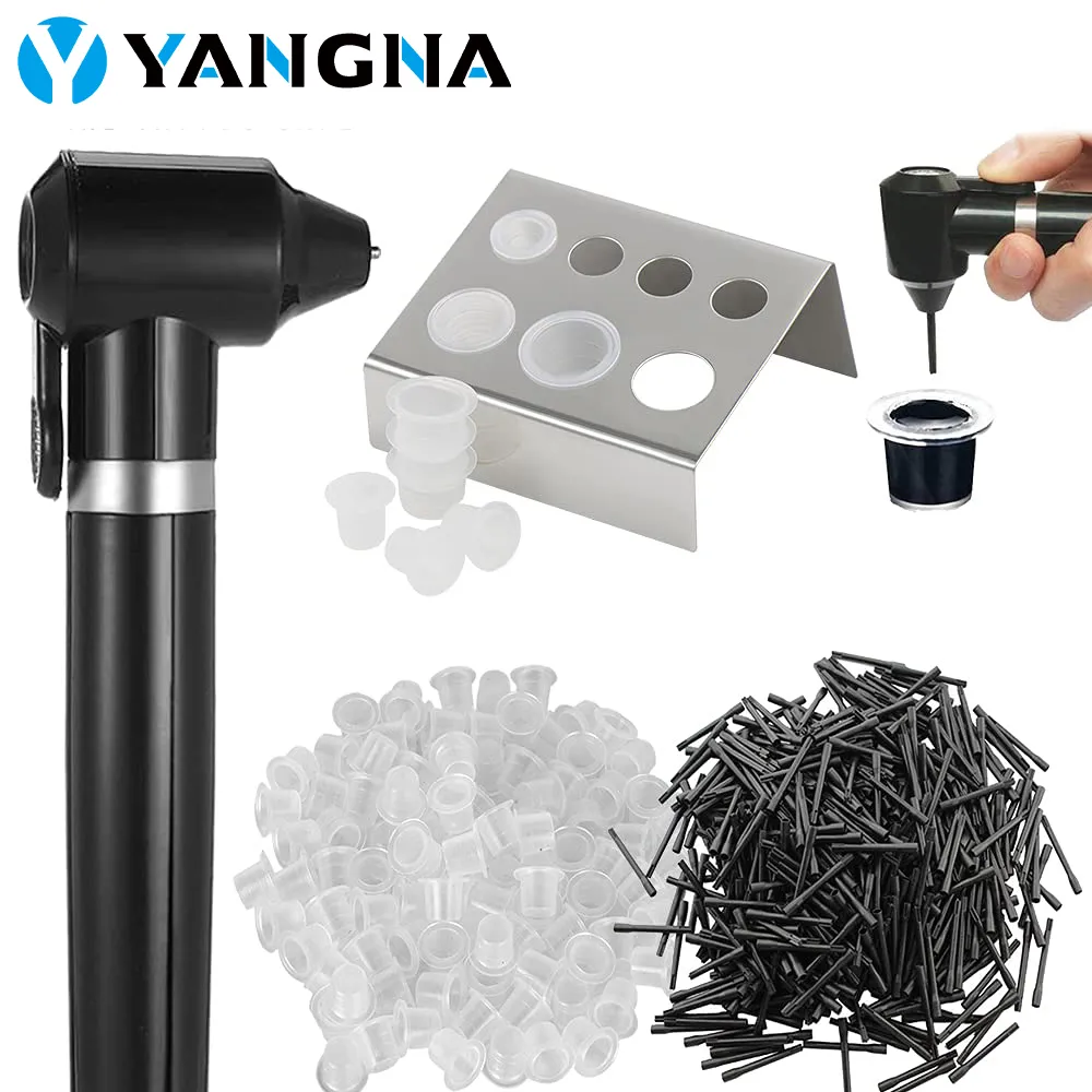 Tattoo Ink Mixer - Plastic Pigment Mixer With 5pcs Sticks 2Colors Color Blanc