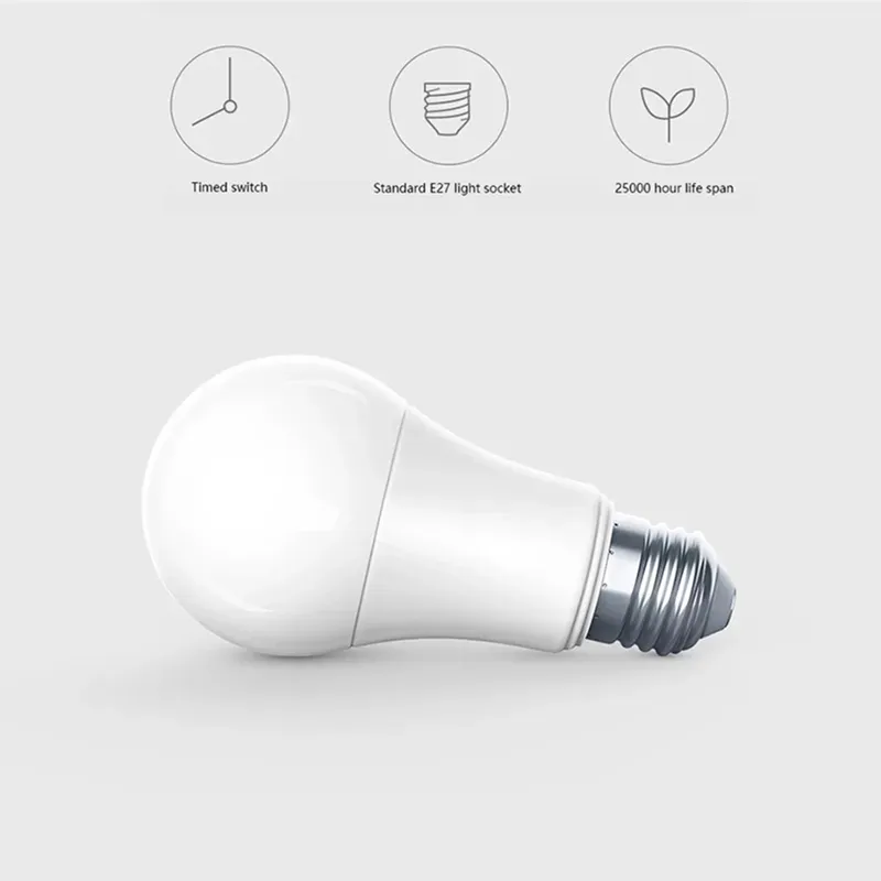 DHgate Aqara Zigbee Smart LED Bulb 9W E27 2700K 6500K White Remote Control Works with Xiaomi Home Electronics