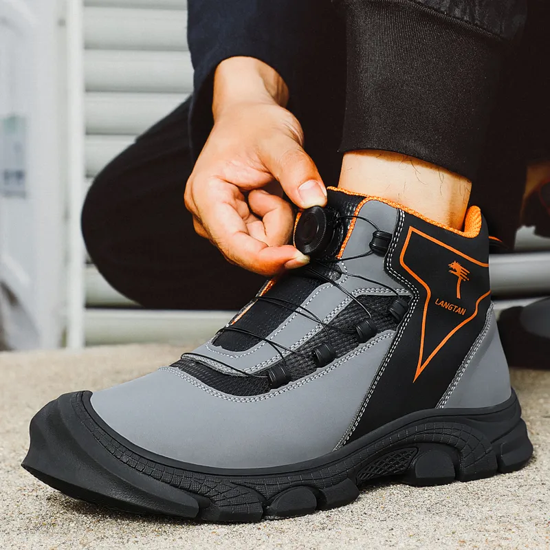 European Standard High Top Safety Shoes For Men Anti Smashing Anti Piercing Work Screwfix Safety Boots With Wear Resistant And Indestructible Design 2023 From Factory Dh910720129 Bulk 76.01 DHgate.Com