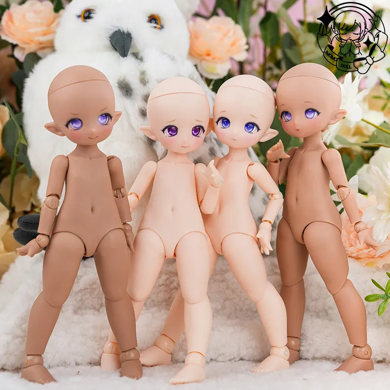 1/6 Scale BJD Doll with Soft Rubber Head for Makeup Practice