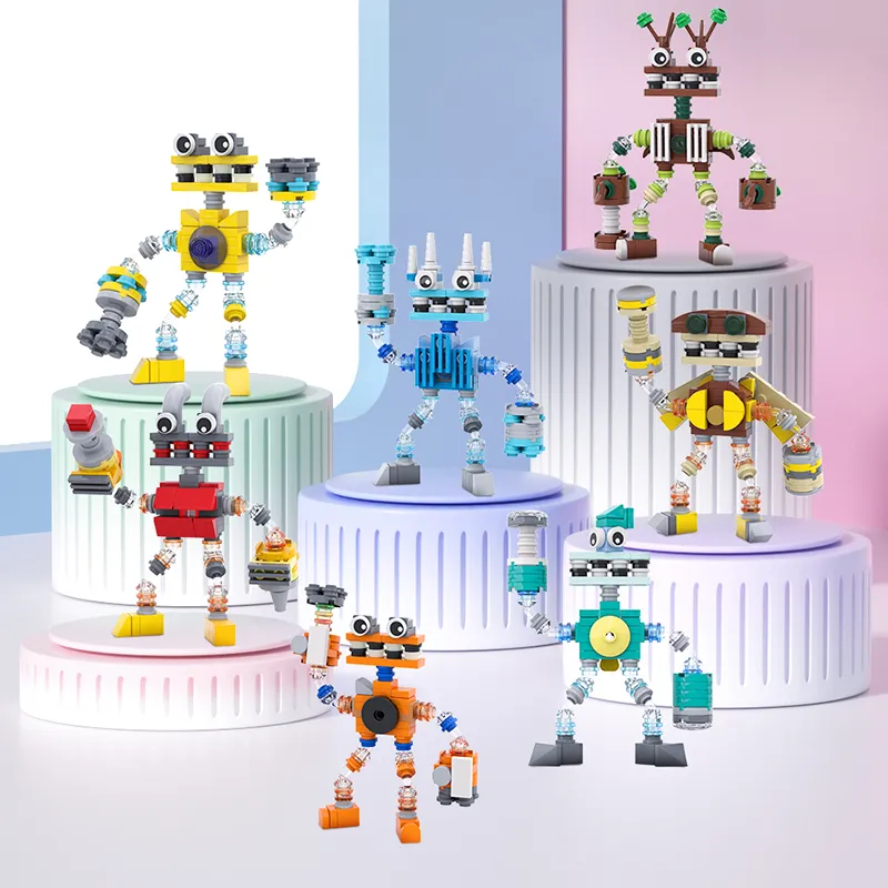 BuildMoc My Singing Chorus Wubbox Robot Building Blocks Set