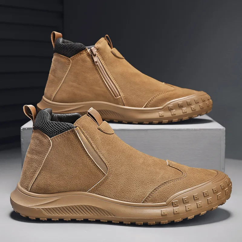 Mens Waterproof Plush Winter Boots Men With Soft Soles And Non Slip Ankle Strap Perfect For Winter From Factory Yichu01 Bulk 20.22 DHgate.Com