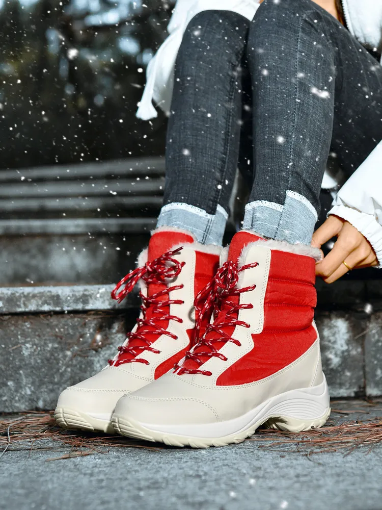 Cold Weather Best Winter Sneakers Women's Waterproof Snow Boots