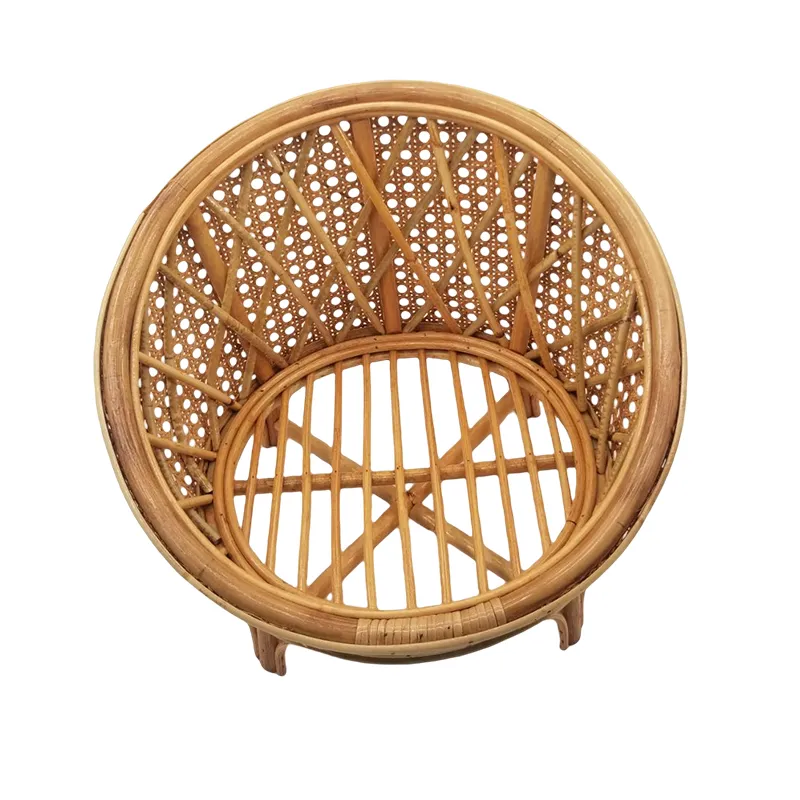 Vintage Rattan Baby Sofa Chair Premium Newborn Photography Props