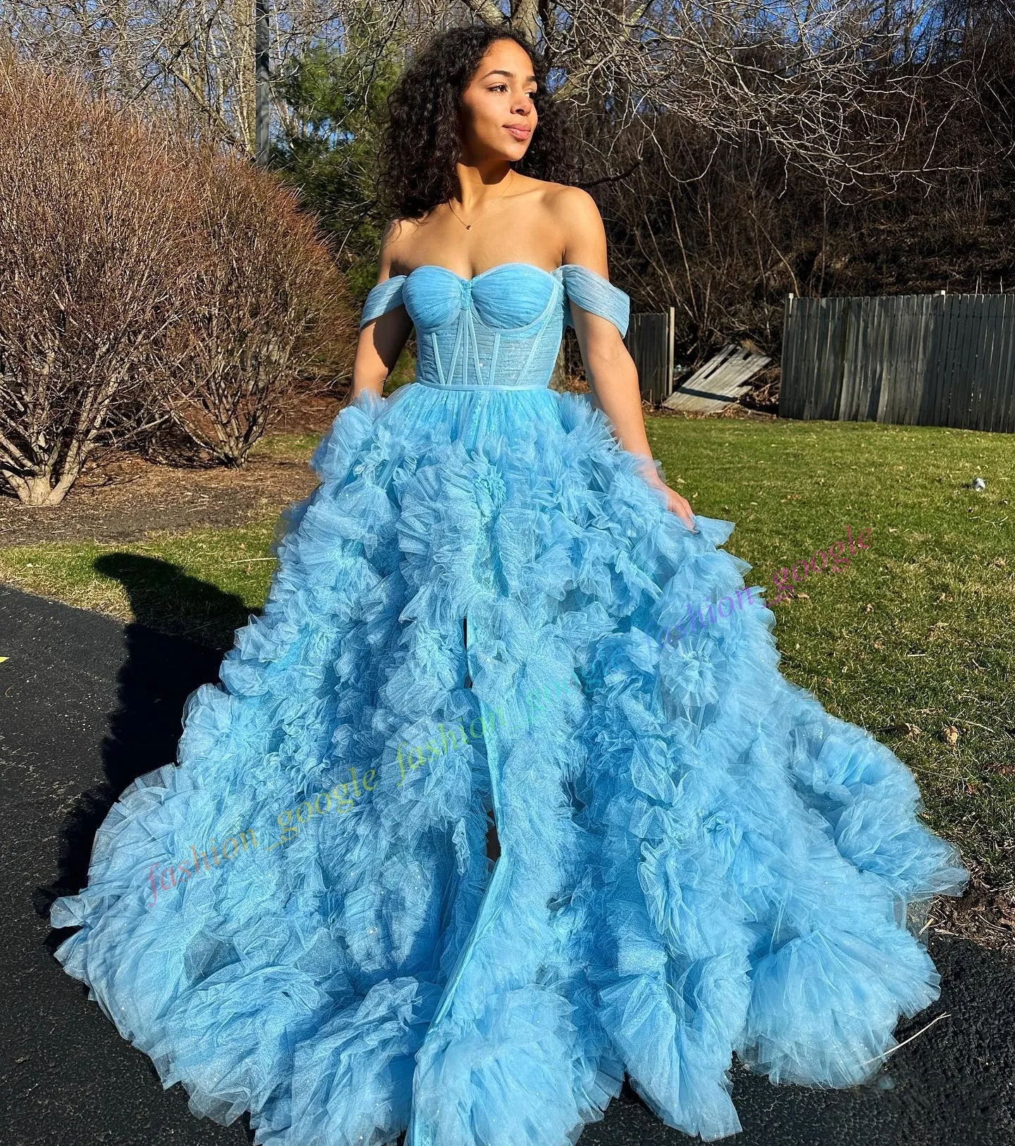 open lace back dress Primavera Couture 4192 Size 0, 6, 12 Crystal Blue Sequin Strapless Prom Dress Peak Point Pageant Gown Slit Formal 6 / Crystal Blue