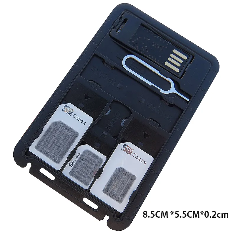 All In One Credit Card Size Slim Sim Adapter Kit
