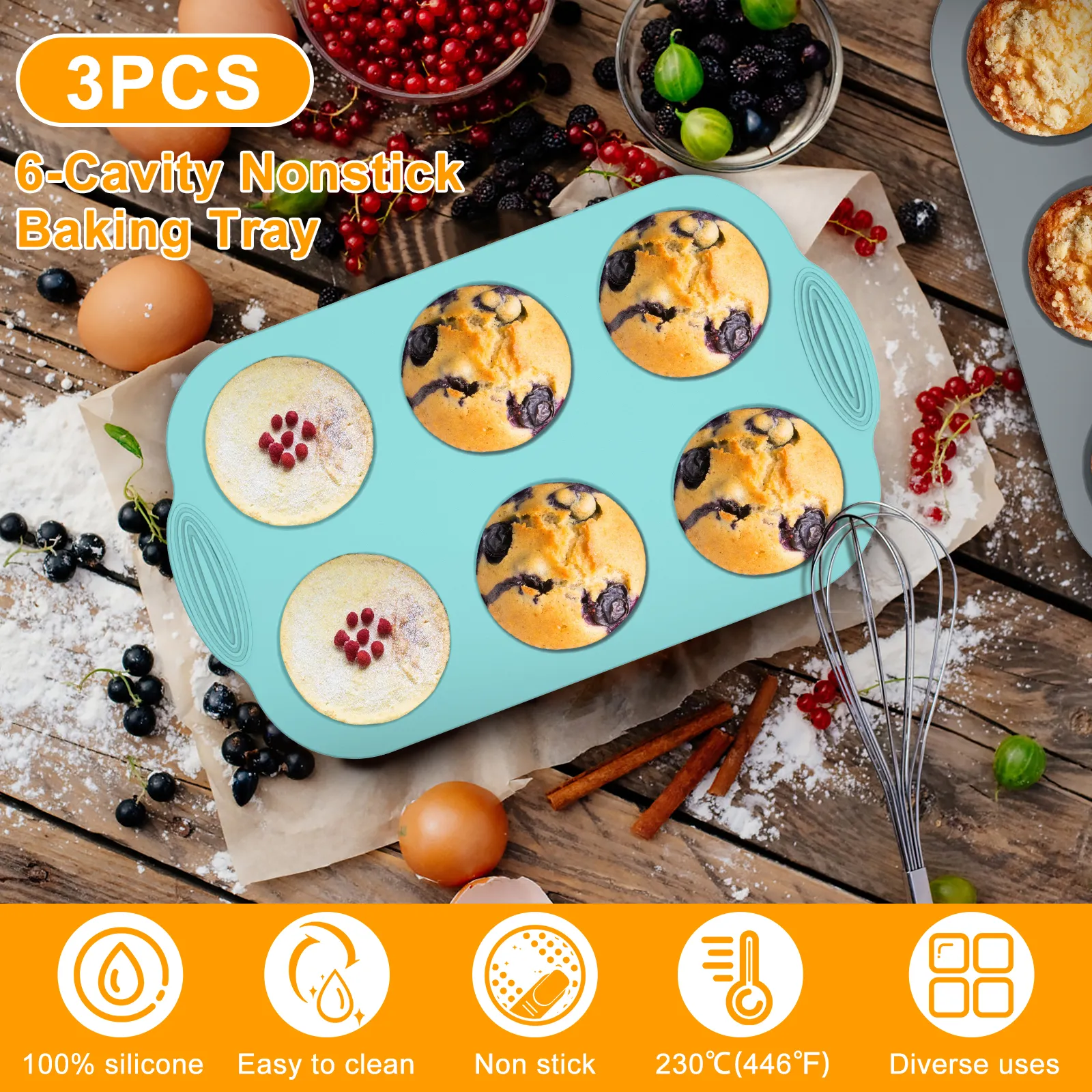 Baking with silicone muffin pan sales