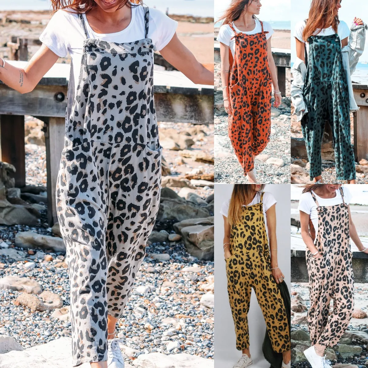 Suspender jumpsuit plus size top