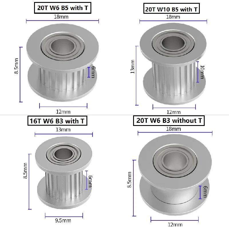 Gt2 idler clearance