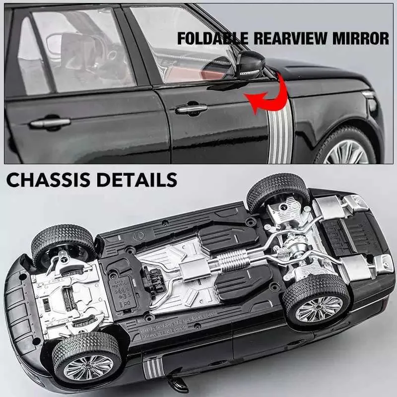 1:18 Diecast Land Rover Range Rover SV Model Car – With Sound & Light – Gift Toy