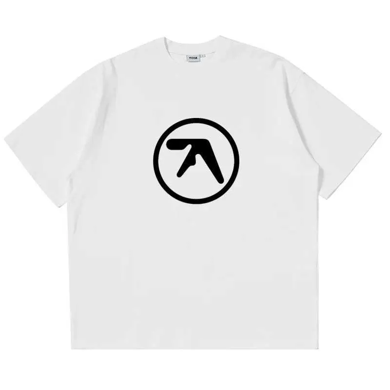 Aphex Twin ロゴTシャツ Aphex Twin Inspired Cotton T-Shirt - Korean Fashion