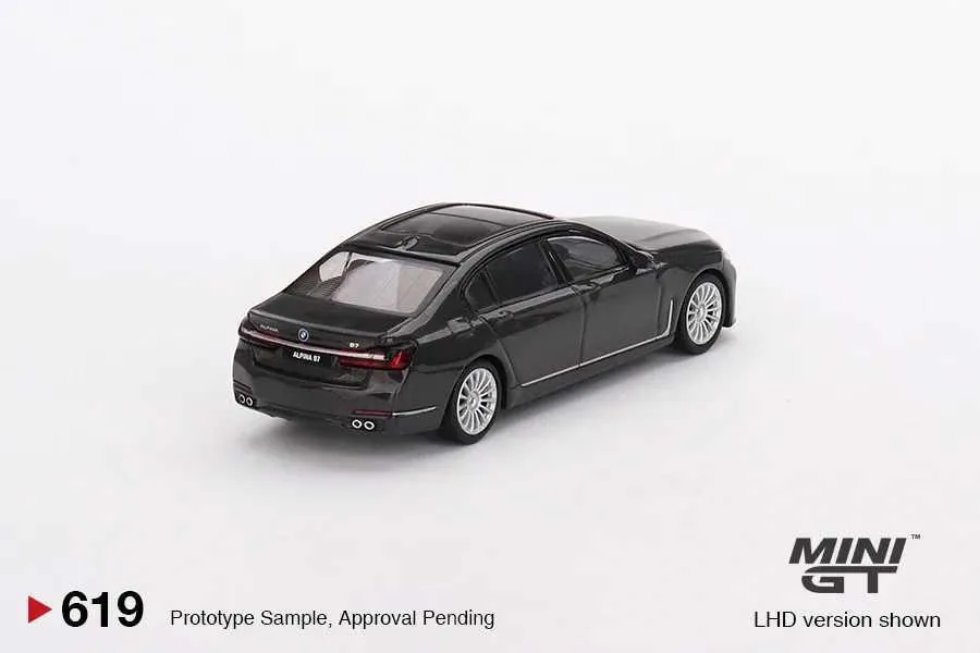 Mini 1 64 BMW Alpina B7 XDrive Diecast vintage cars in Gray Metal MGT00619 CH Automotive Alloy Toy for Children D240527