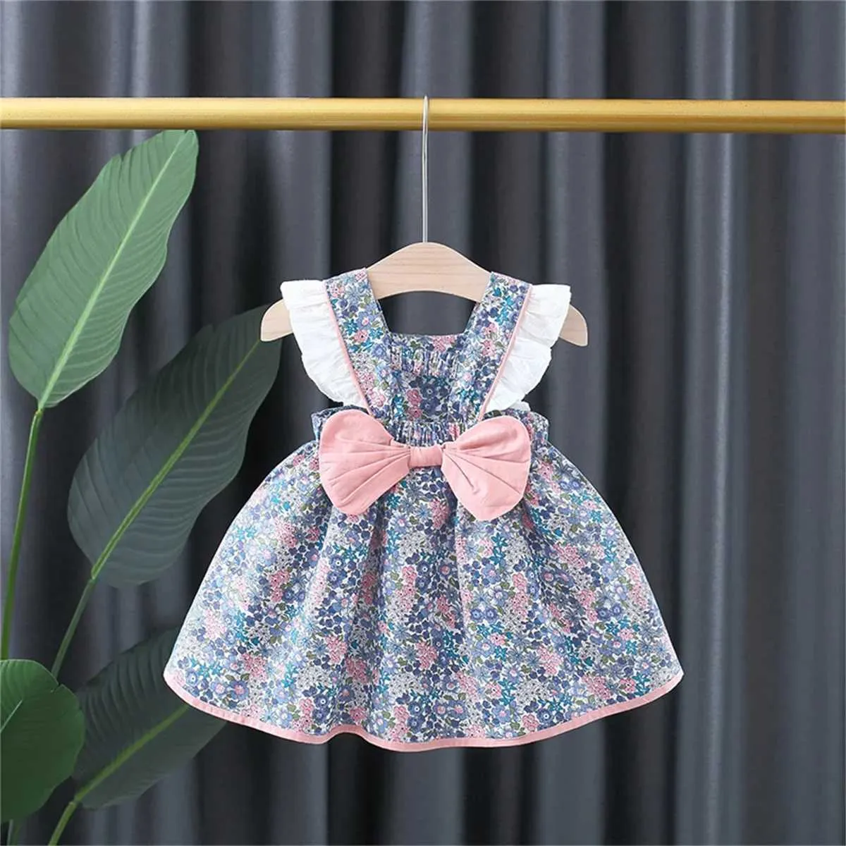 DHgate.com:Floral Toddler Girl Dress with Cute Bowknot | Summer Casual Baby  Girl Dresses (0-3Y):Baby, Kids \u0026 Maternity