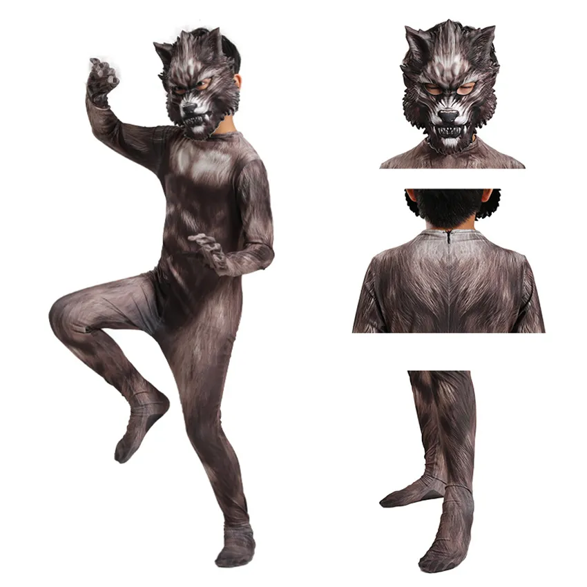 Gants Loup-garou Halloween - Griffes Réalistes En Latex Pour Costume Monstre Et Fête Déguisée Adulte