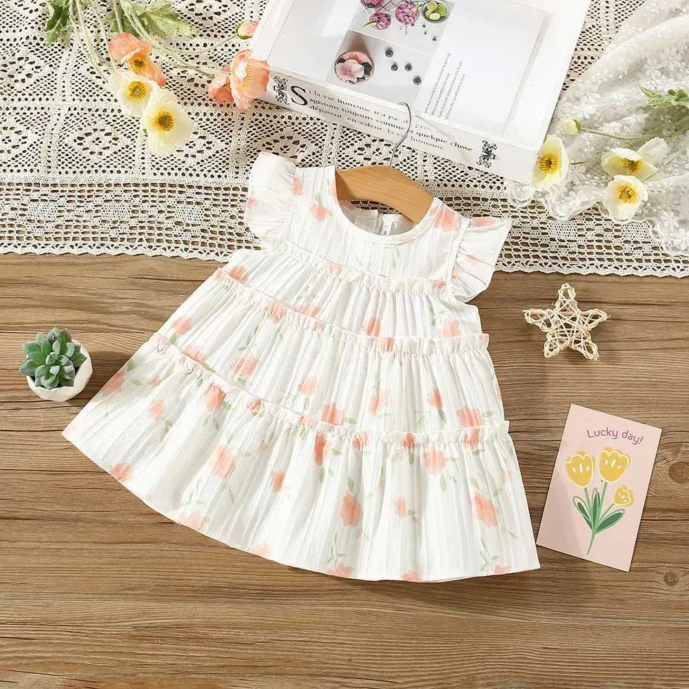 Girl's Summer Dress Knee-Length Floral Pattern Short Sleeve Round Neck Baby Dress for Ages 0-6Y from Dhgate Girl's Dresses - price 16.28 Girl's Summer Dress Knee-Length Floral Pattern Short Sleeve Round Neck Baby Dress for Ages 0-6Y from Dhgate Girl's Dresses - price 16.28