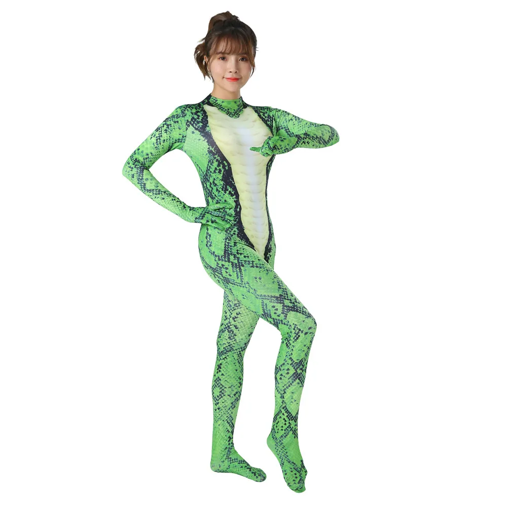 Green Python Costume For Adults & Kids Realistic Snake Cosplay For ...