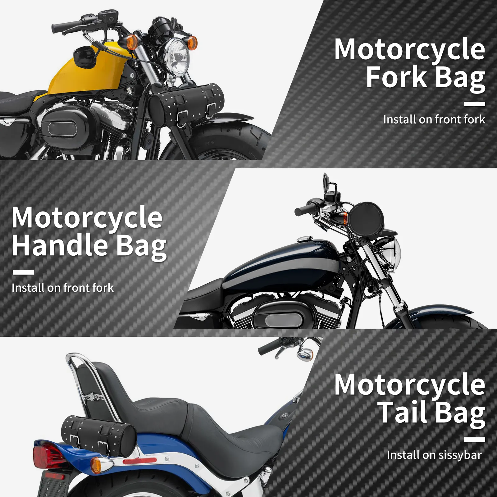 DHgate.com:Motorcycle Fork Tool Bag - PU Leather Travel