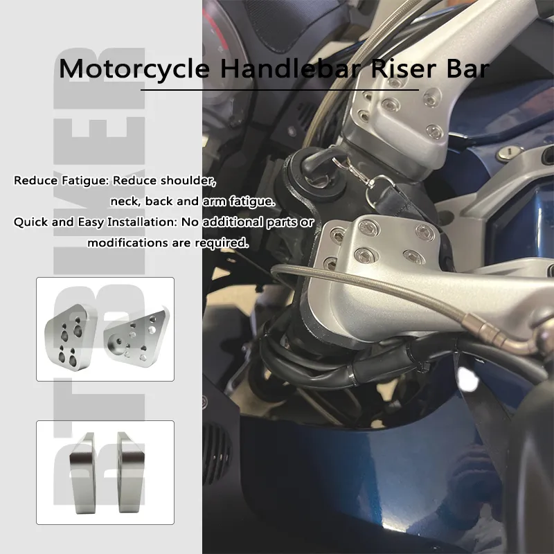 Handlebar Riser Mount Clamp Kit for BMW R1100R R1100RT R1150R R1150RT R1200RT 2024 Motorcycle Accessories