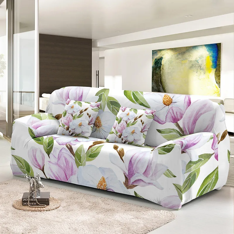 Floral Sofa Slipcover Magnolia Print Stretch Couch Cover 1 2 3 4 Seater Living Room Washable Elastic Furniture Protector From Homepro11 16.47 DHgate.Com