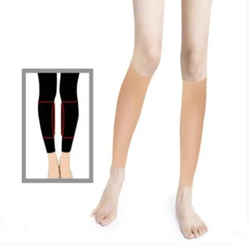 Pair Of Realistic Silicone Calf Enhancers - Wearable Muscle Pads For Thin Legs, Scar/Birthmark Cover (S/M/L)