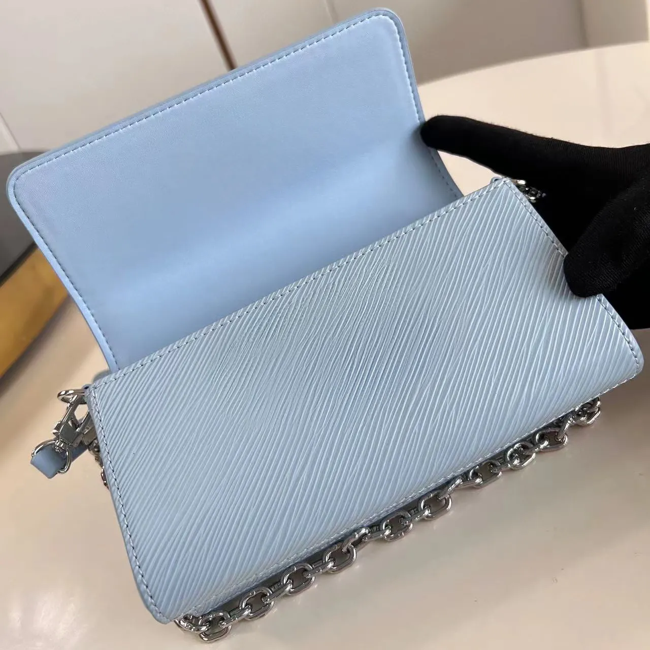 12A Upgrade Mirror Quality Designer Mini Bag Shoulder Bag 19cm Womens Genuine Leather Bags Fashion Flip Blue Purse Luxury Handbag Crossbody Strap Bag With Box From 181 98 DHgate