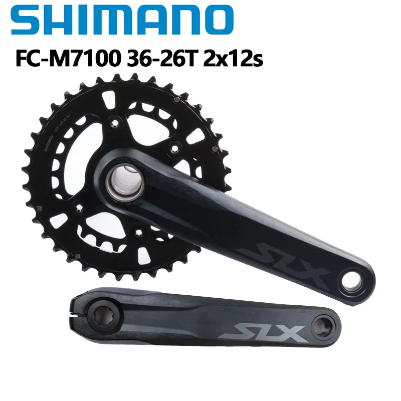 Shimano DEORE XT SLX M8100 M7100 Crankset Double Chainring 2x12 Speed 170mm 175mm Crank For MTB Bike Pedals Bicycle From Ddmywonder 140.93 DHgate.Com