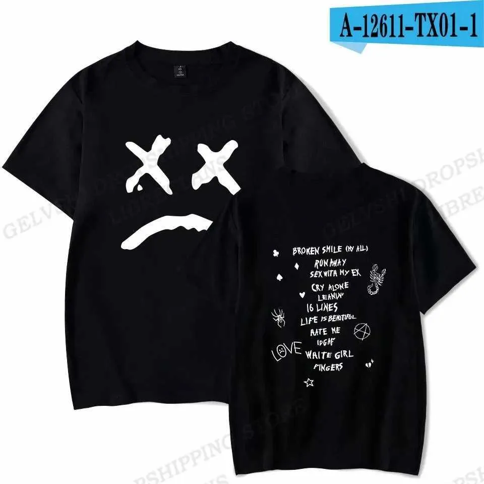 Lil Peep Tシャツ ブラックS〜Msize Lil Peep Logo T-Shirt - Black (Puff Print) – Official